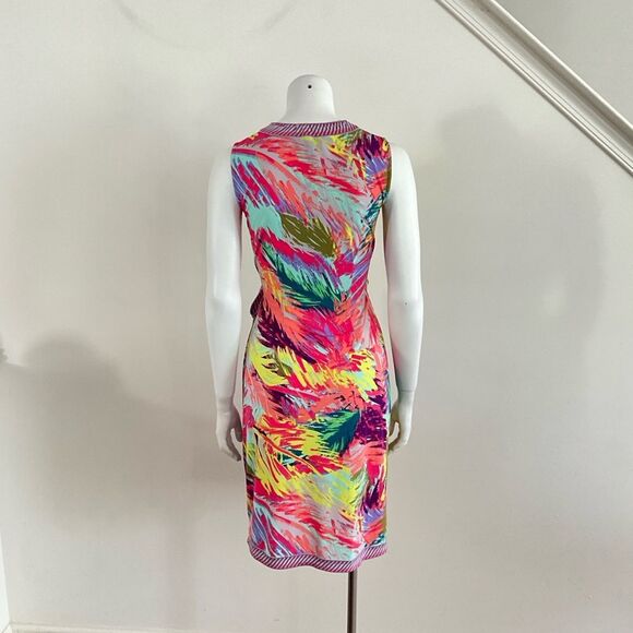 BCBGMaxazria True Wrap Dress Colorful Sleeveless XS - Picture 3 of 11